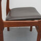 Set of 4 dining chairs 1960s teak/leather, Erik Buch