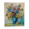 Oil on canvas. Bouquet of flowers. Twentieth century.