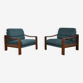 Scandinavian Armchairs in Teak, 1970s, Set of 2