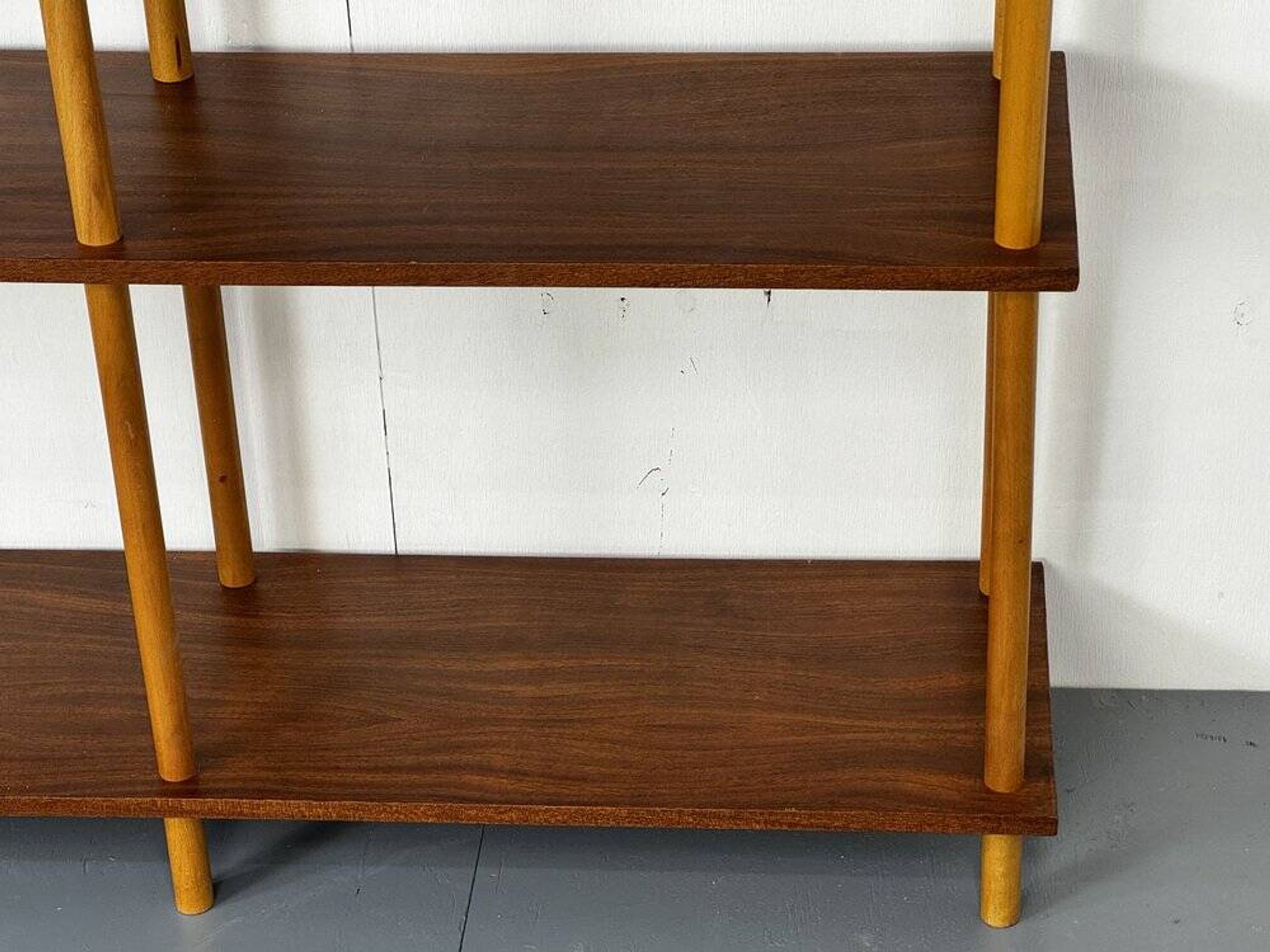 Mid-century modernist teak stick wall cabinet attributed to Willem Lutjens for Gouda Den Boer, 1950s