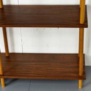 Mid-century modernist teak stick wall cabinet attributed to Willem Lutjens for Gouda Den Boer, 1950s