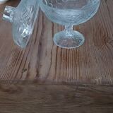 Molded glass candy box