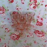 6 verres rose à Liqueur Arcoroc Rosaline
