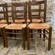 Series of eight mulched chairs
