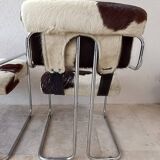 Set of 4 vintage Cucroma armchairs – Guido Faleschini – leather