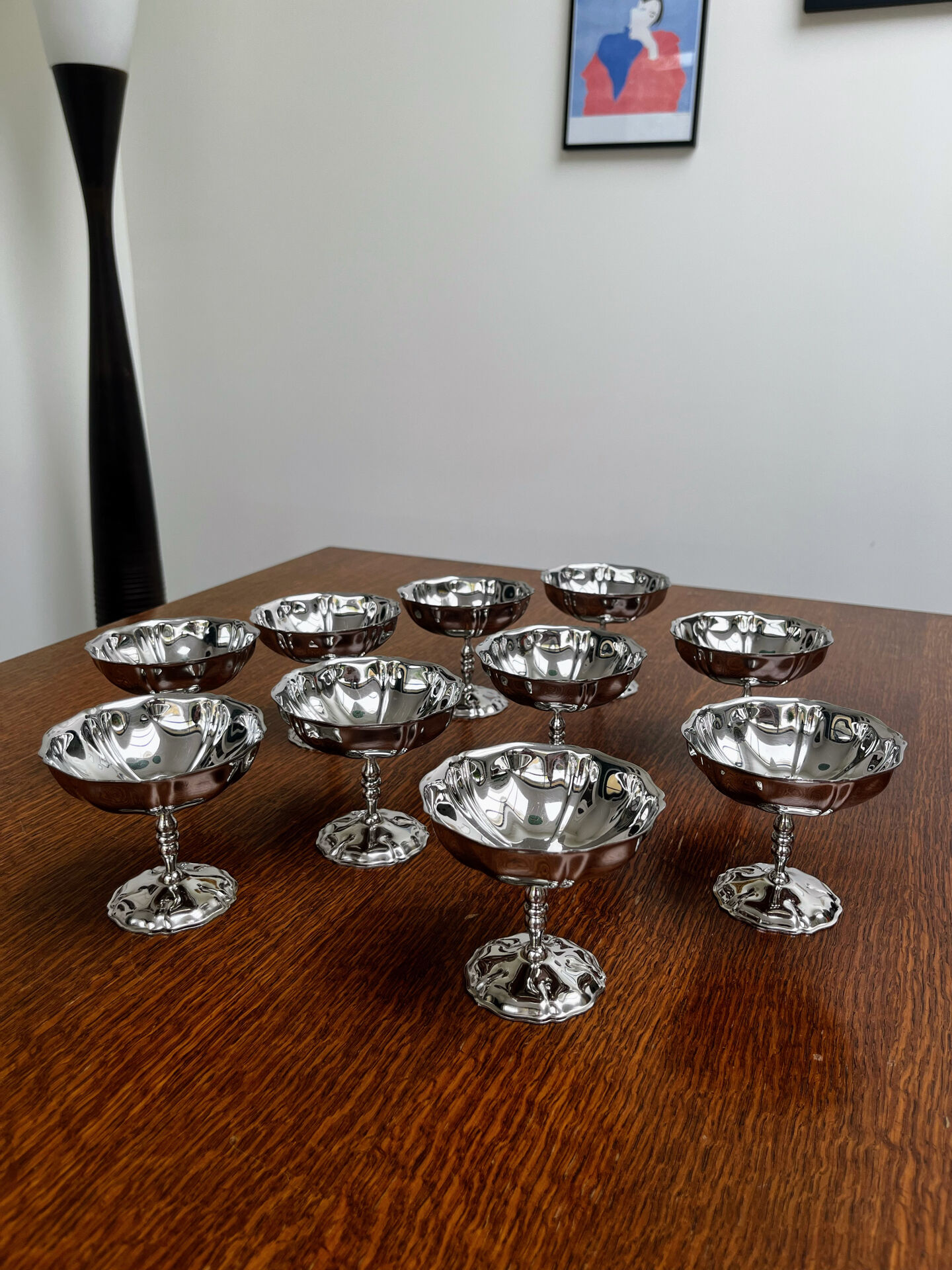 10 footed ice cream bowls