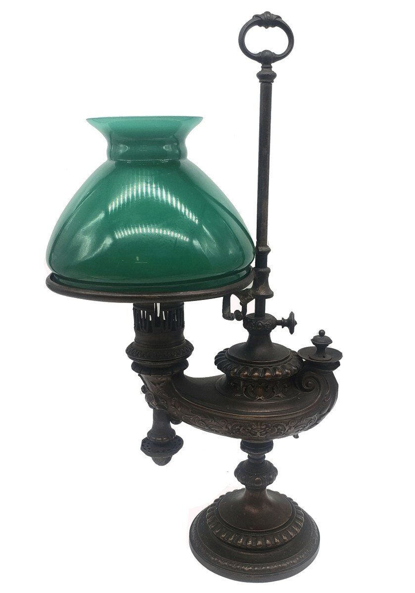 19th century desk lamp from Wild & Wessel Germany 1890