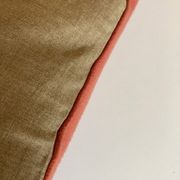 Cushion in cashmere cloth 1970 reversible old linen 60x40