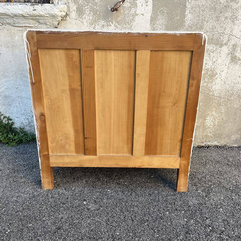 Commode en bois peint en blanc