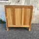 Commode en bois peint en blanc