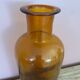 Amber glass bottle, vase