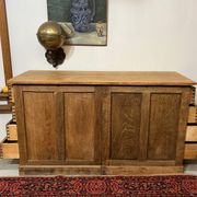 Antique oak drugstore furniture