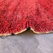 Tapis Marocain Beni M'Guild rouge - 213 x 103 cm