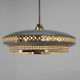 Space Age Metal Pendant by LUDIB Bratislava, Czechoslovakia, 1960's