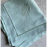 Antique Pure Yarn Dyed Linen Pillowcase in Lagoon Green