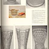 Mid-Century Clear Pressed Glass Vase by Jan Schmid, Rosice / 1961