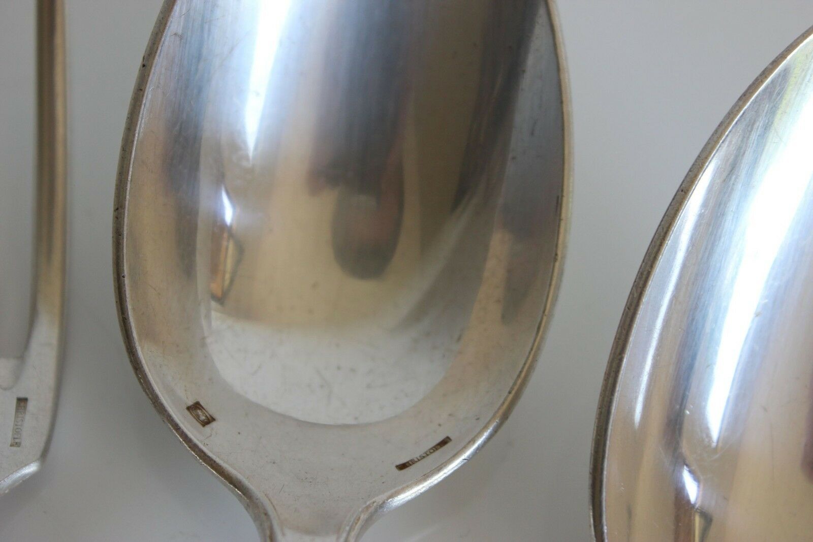 Uniplat monogrammed Christofle 5 Forks 4 large and small spoons