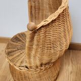 Fauteuil corbeille enfant en osier