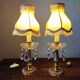 Paire de lampes classique vintage 1950