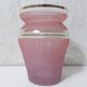 vase en verre granité rose et or Vintage