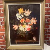 Still life painting on canvas