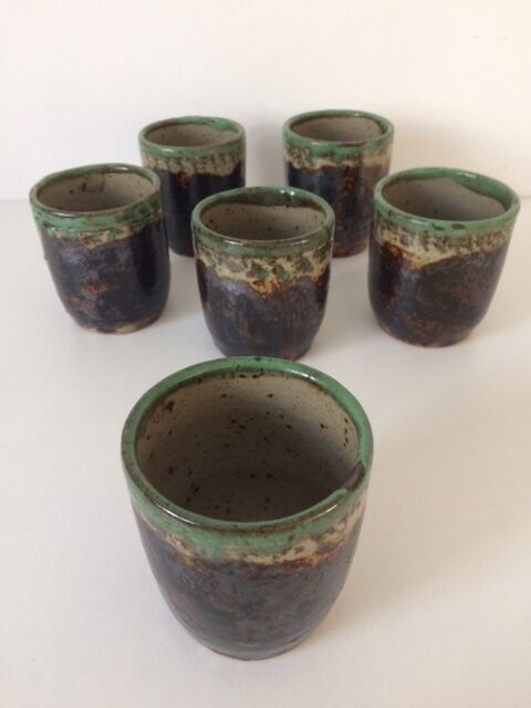 6 cups cups made of sandstone