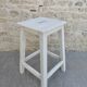 Tabouret à poignée, en bois, patine d'origine