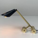 Small midcentury adjustable diabolo counter balance architectural desk lamp, 1960s