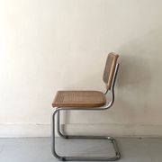 Chaise Cesca par Marcel Breuer en chrome et bois, 1970