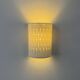 Pair of vintage wall lights in white porcelain, France, 1980.