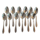 Art Deco Spoons Silver Metal brand Le Mondial table covered service
