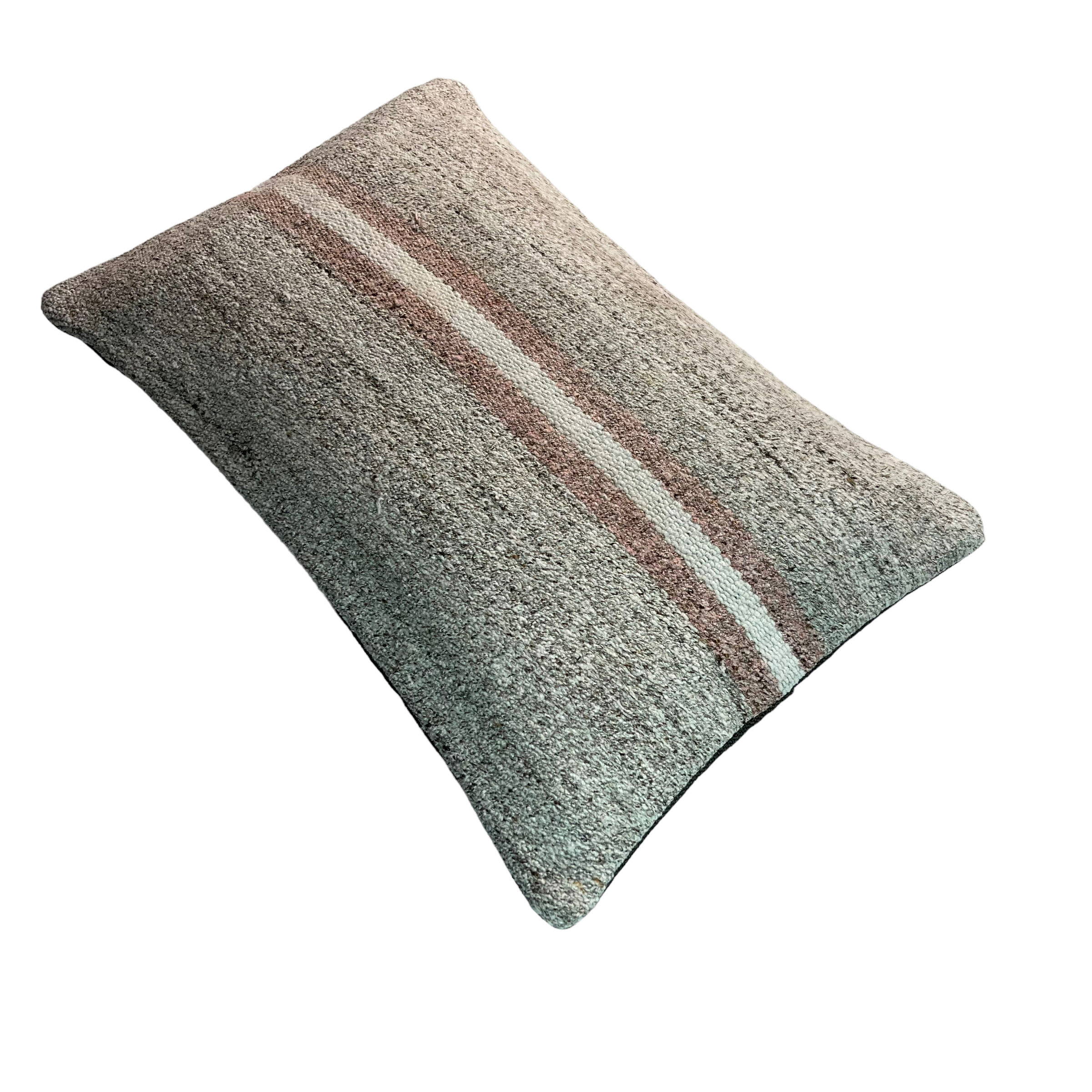 Vintage turkish kilim cushion cover, 30 x 50 cm