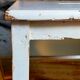Workshop stool in vintage patinated solid wood
