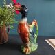 Pichet vintage français en forme de canard, Saint Clément, barbotine