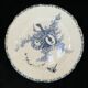 3 assiettes plates en faience e.bourgeois Paris