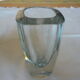 Crystal vase bluish Scandinavian burning birds