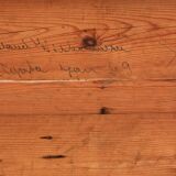 Rectangular pine coffee table from the mid-century by Roland Wilhelmsson, Ågasta, 1969.