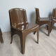 5 gilac chairs monobloc 70s