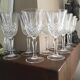 12 large cut crystal wine glasses