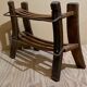 Antique fisherman's stool or wine and shoe rack, Dutch ca 1920