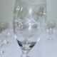 6 10cl crystal wine glasses