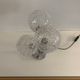 Contemporary lamp with 3 glass and metal balls to place (2 lamps available