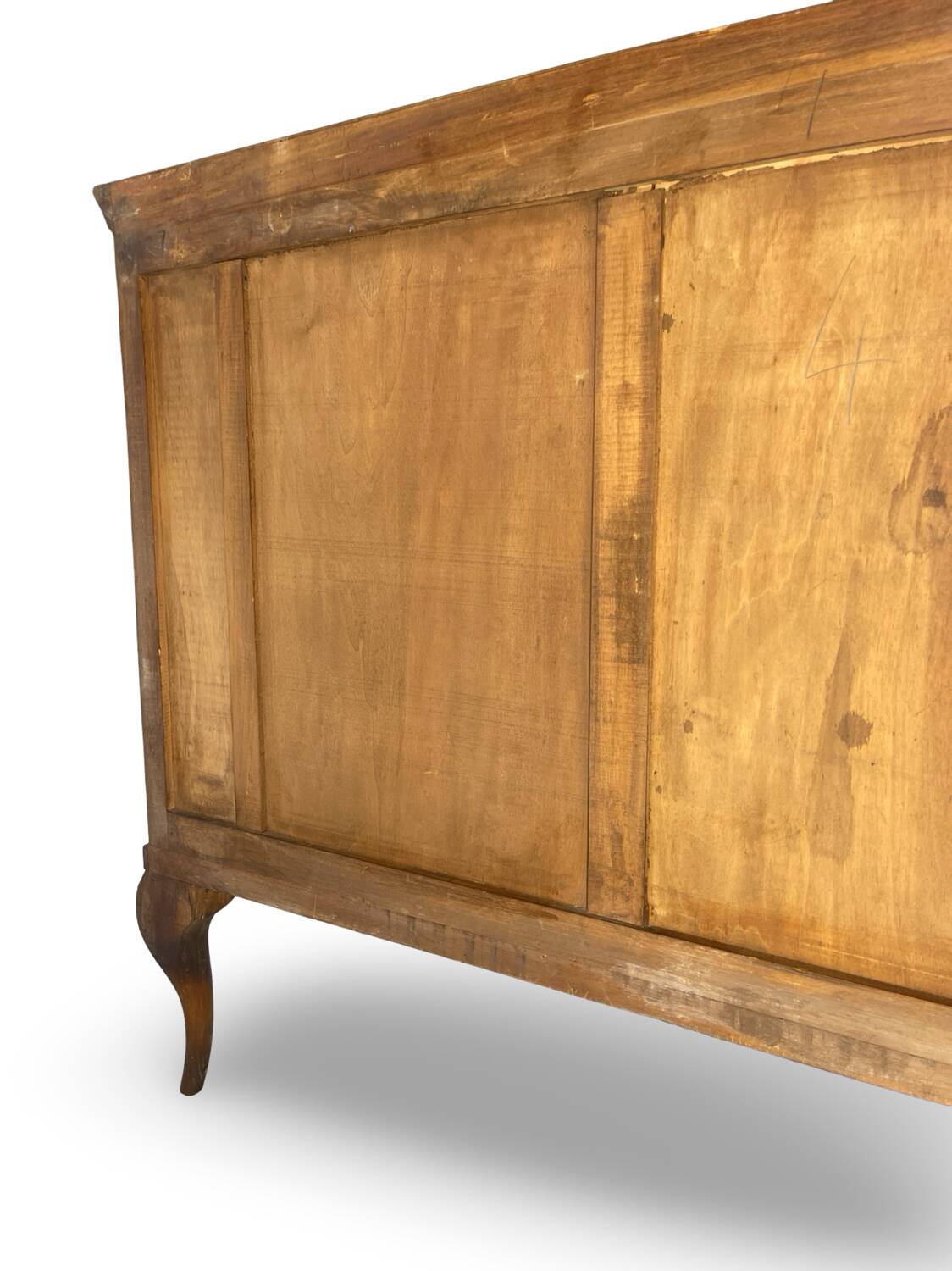 Commode italienne en placage et bois massif de noyer, années 1940-1950