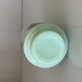 Vase en opaline verte motif bateaux