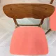Pair of vintage orange Scandinavian chairs