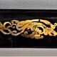 Burgauté writer with gilding, decorations painted with flowers, Napoleon III era