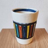 Roger capron blue ceramic tumbler glass
