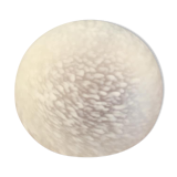 Round ceiling lamp in white clichy glass