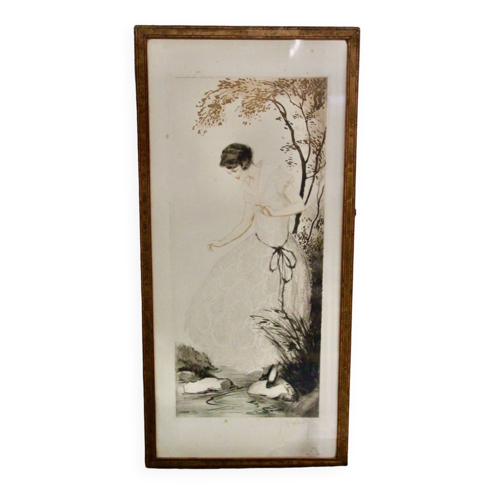 Gravure Art Déco Par Jean Hardy
