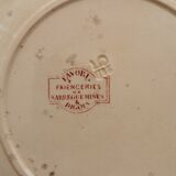 Assiettes anciennes Sarreguemines "Favori"
